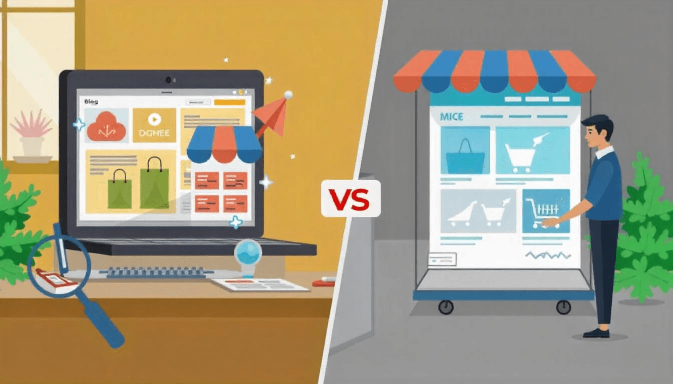 Site vitrine vs site e-commerce : lequel choisir pour votre entreprise ? miniature