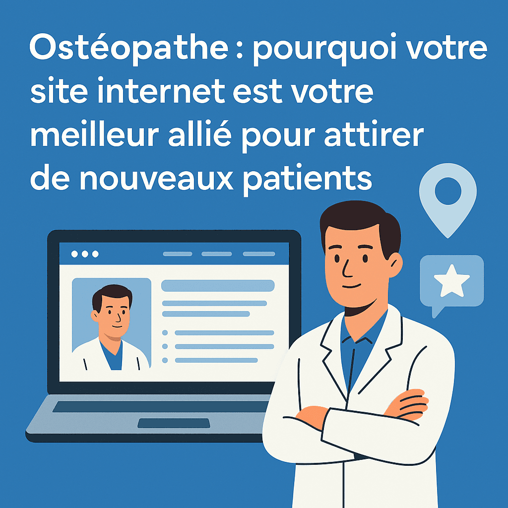 Ostéopathe : pourquoi votre site internet est votre meilleur allié pour développer votre patientèle miniature