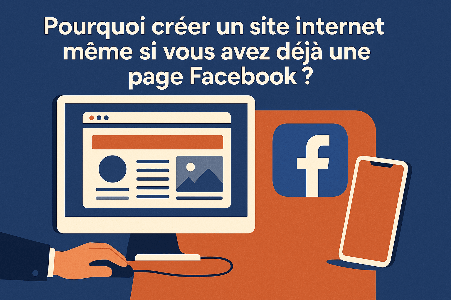 Pourquoi créer un site web même si vous avez déjà une page Facebook ? miniature