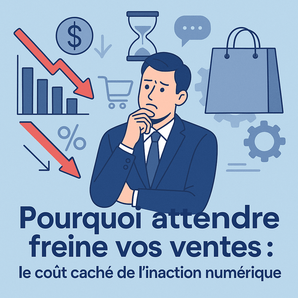 Pourquoi attendre freine vos ventes : le coût caché de l’inaction numérique miniature