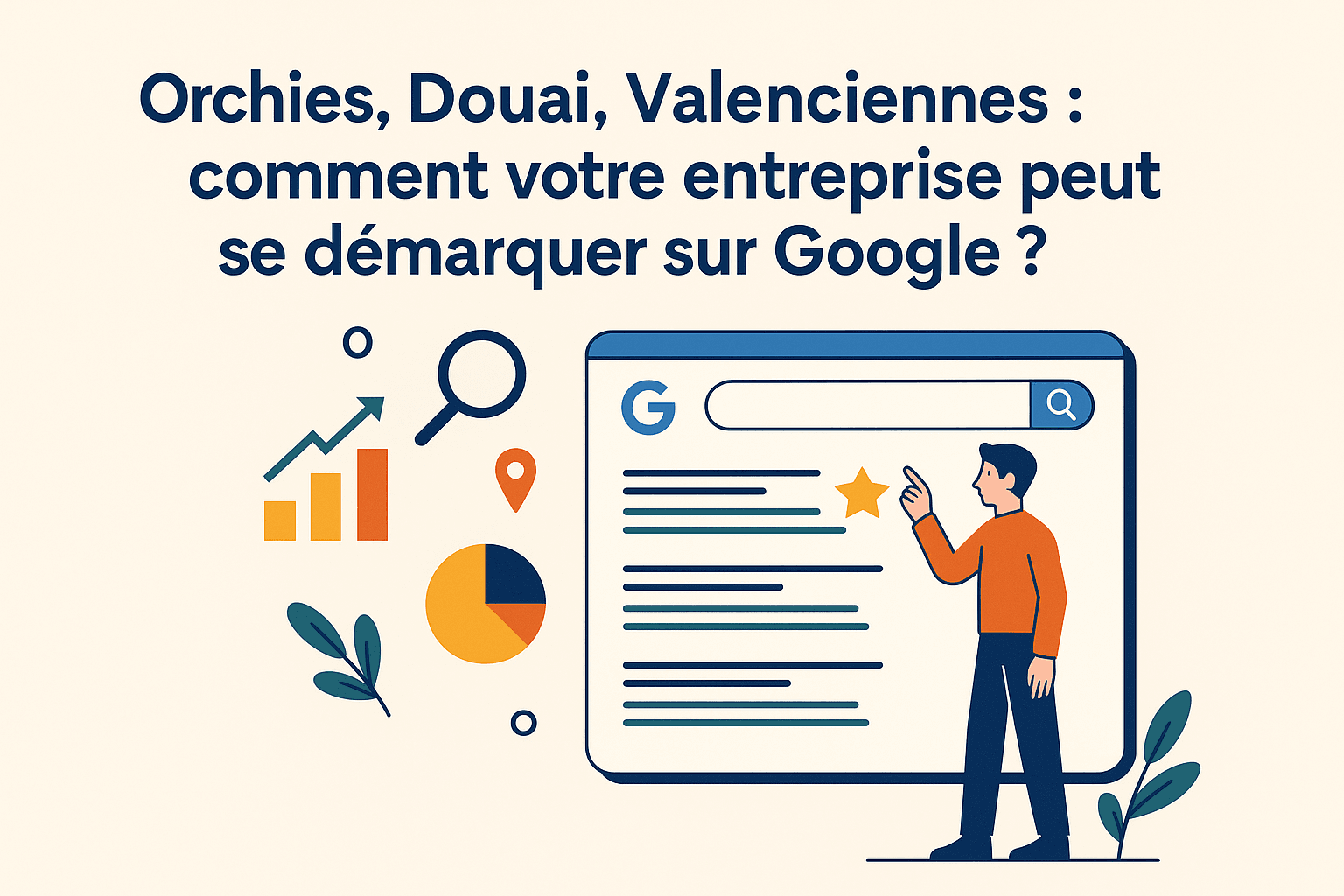Orchies, Douai, Valenciennes : 5 leviers pour faire briller votre entreprise sur Google miniature