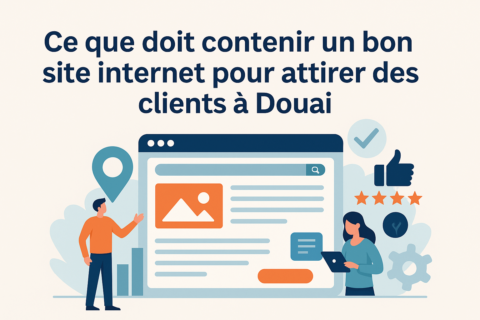 Ce que doit contenir un bon site internet pour attirer des clients à Douai miniature