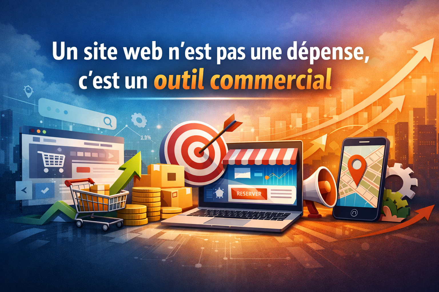 Un site internet n’est pas une dépense, c’est un outil commercial miniature