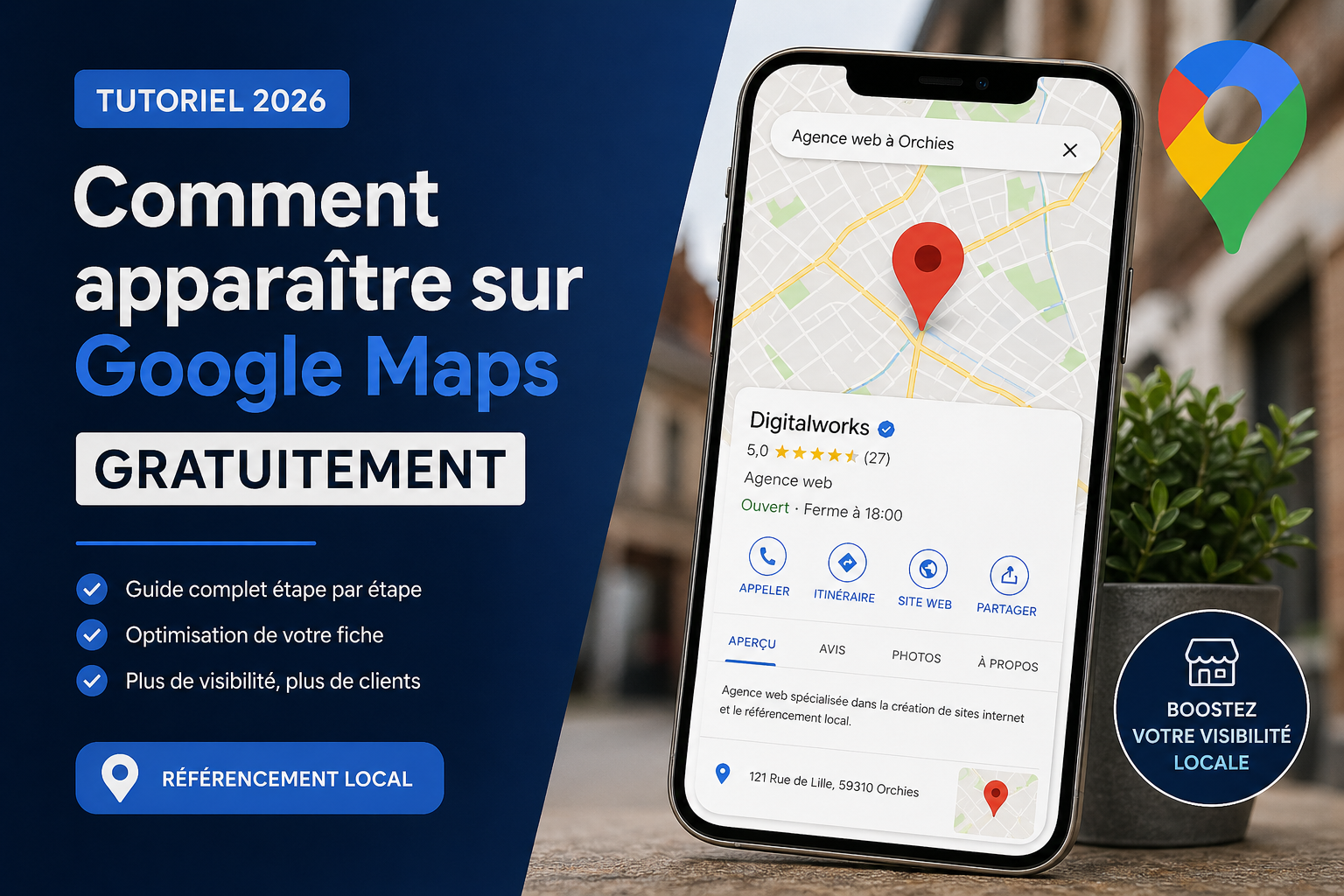 Comment apparaître sur Google Maps gratuitement en 2026 (guide complet) miniature