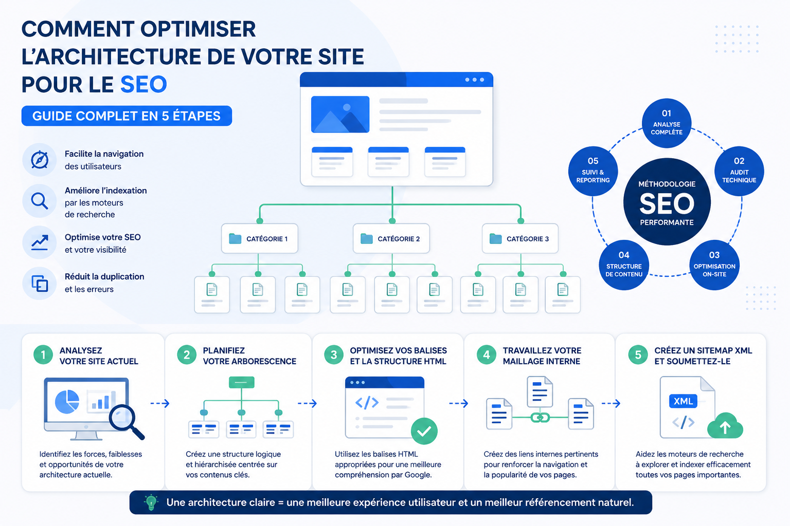 Comment optimiser l'architecture de votre site pour le SEO : guide complet en 5 étapes miniature